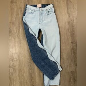REVICE Light and Dark Blue Denim Jeans